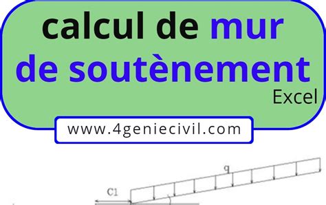 calcul de mur de soutènement sur excel