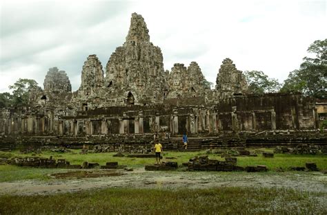 The Faces Of Bayon A Temple In Angkor Thom