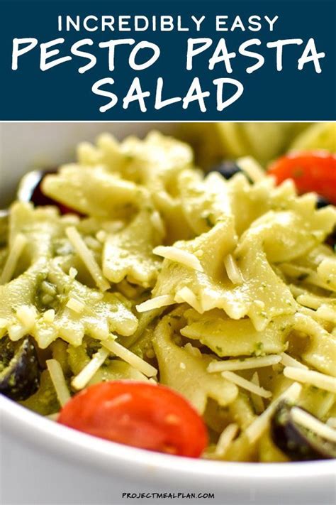 Incredibly Easy Pesto Pasta Salad Recipe Easy Pesto Pasta Pesto