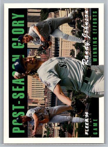 Randy Johnson Fleer Post Season Glory Insert Seattle Mariners