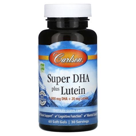 Carlson Super Dha Plus Lutein Soft Gels Count Fred Meyer