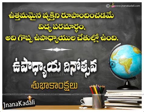 Telugu Teacher's Day Quotes Messages SMS Greetings | JNANA KADALI.COM ...