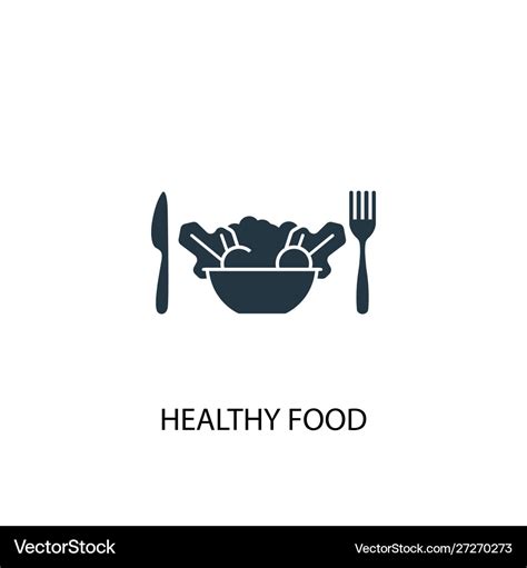 Healthy Food Icon Simple Element Royalty Free Vector Image