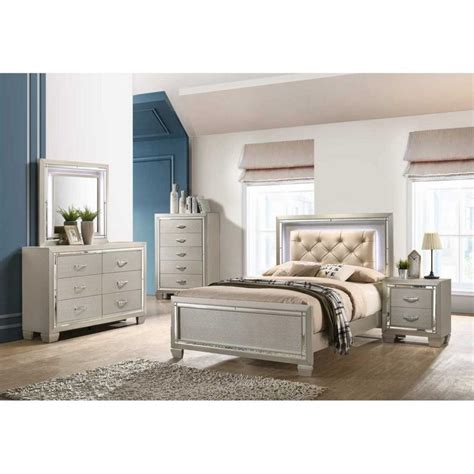 Platinum Youth 6 Piece Twin Or Full Bedroom Set Gonzalez Furniture