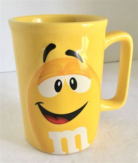 Details About Mandm Coffee Mug Yellow 2012 Heavy In 2019 Coffee Lyrics