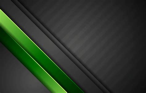 Wallpaper green, vector, abstract, black, design, art, background, material images for desktop ...