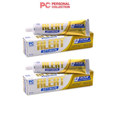 Alert Optimum Fluoride Toothpaste Buy 1 Take 1 160g By Personal