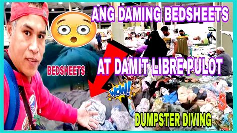 DUMPSTER DIVING ANG DAMING BEDSHEETS AT DAMIT LIBRE PULOT COLLENG TV