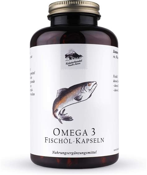 KrÄuterhandel Sankt Anton 400 Omega 3 Fischöl Kapseln 1500 Mg