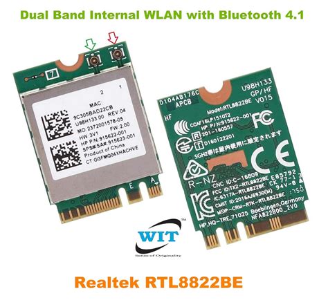 U H Rev Dual Band Realtek Rtl Be Ac G Ghz Wifi