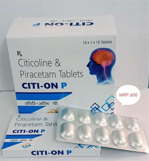 Citicoline Mg And Piracetam Mg Tablets At Rs Stripe