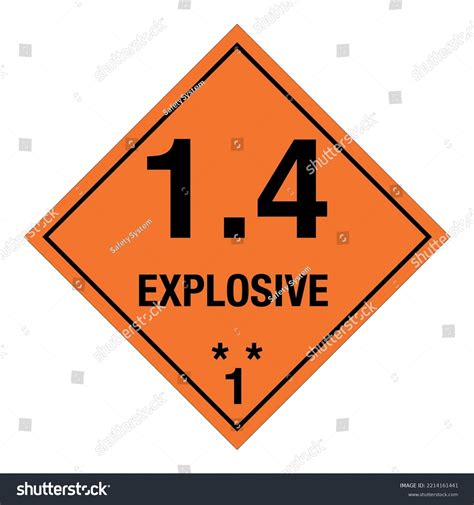 Hazardous Materials Hazmat Warning Labeling Placarding Stock Vector