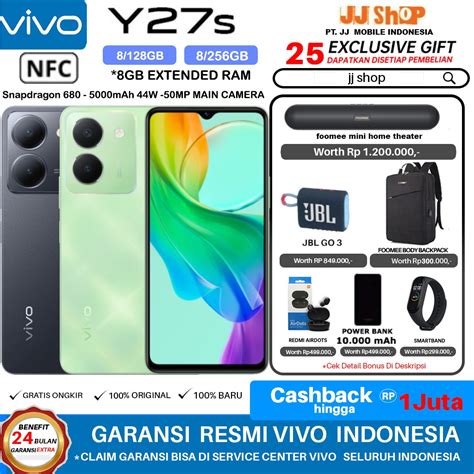 Jual VIVO Y27s 8 256 8 128 Y27 5G 4G 6 128 GB RAM 6GB ROM 128GB