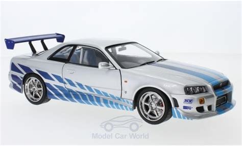 Modellino In Miniatura Nissan Skyline Greenlight Gt R Bnr Fast