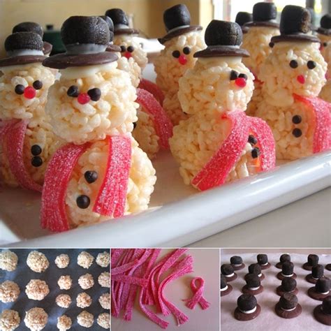 Wonderful Diy Rice Krispie Snowman Treats