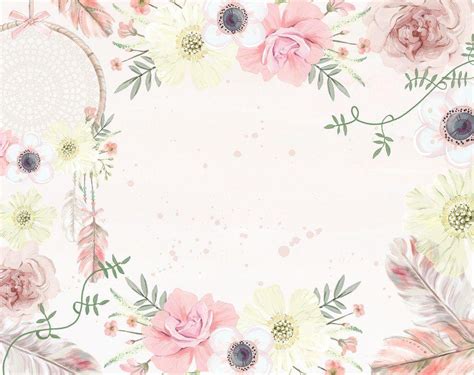 Boho Flower Wallpapers Top Free Boho Flower Backgrounds Wallpaperaccess