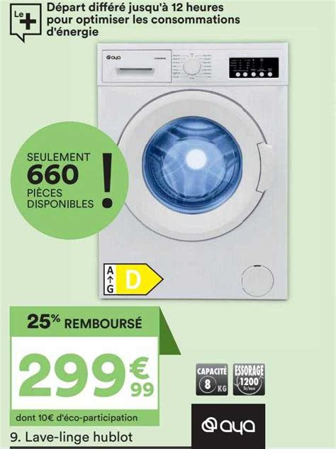 Promo Aya Lave Linge Hublot Chez But Icatalogue Fr