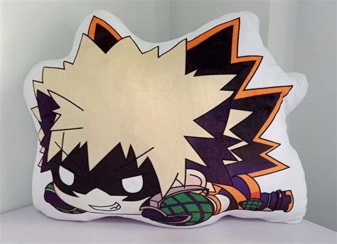 18 Inch My Hero Animation Plush Pillow Deku Bakugou Todoroki Mha Anime