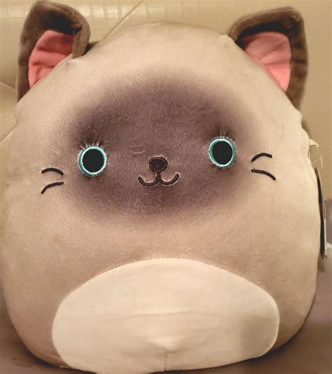 Squishmallows Felton The Siamese Cat 12” Plush Kellytoy For Sale Online