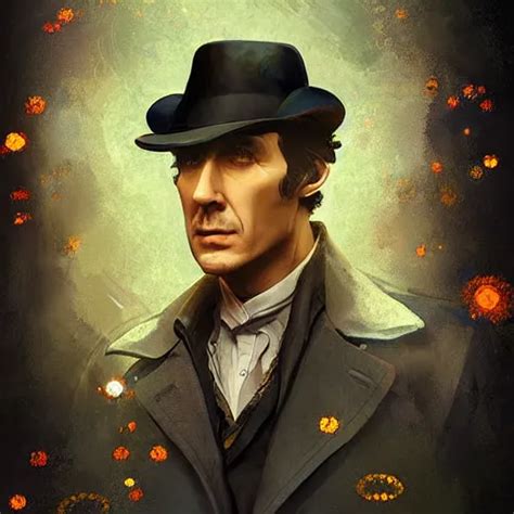 Portrait Of Stylized Michael Cain As Sherlock Holmes Stable Diffusion