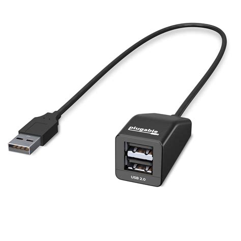 Plugable 2 In 1 Usb 2 0 Splitter Dual Ports Compatible With Windows Linux Macos Chrome Os