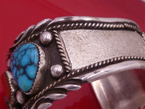 Jameson Lee Navajo Sterling Silver Morenci Turquoise Gem