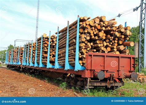 Wood In Railcars Royalty Free Stock Photos Image