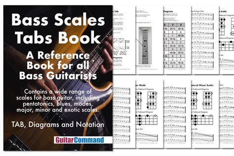 Bass Scales Chart A Free Printable Bass Guitar Scales Reference Pdf