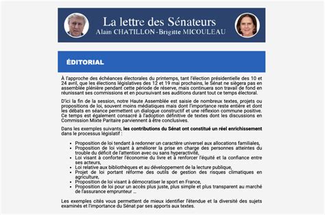 Lettre D Information F Vrier Brigitte Micouleau