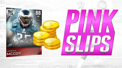 Mut Pink Slips For K Coins Signature Lesean Mccoy Madden