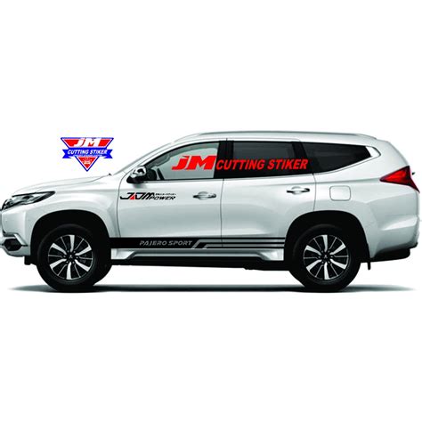 Jual Stiker Mobil Pajero Sport Stiker List Body Mobil Pajero Cutting