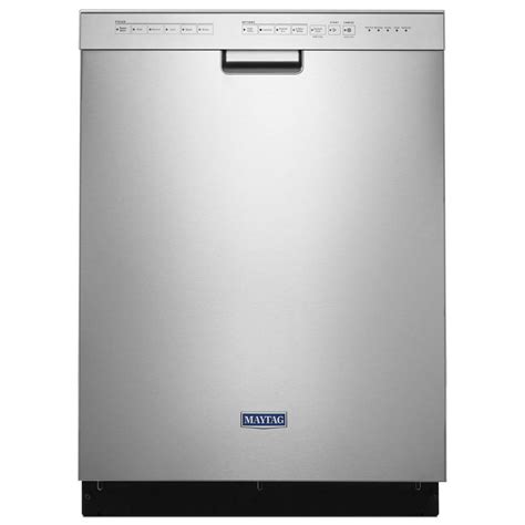 Maytag Front Control Built In Tall Tub Dishwasher In Fingerprint