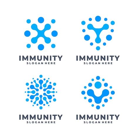 Premium Vector Set Of Immune System Logo Vector