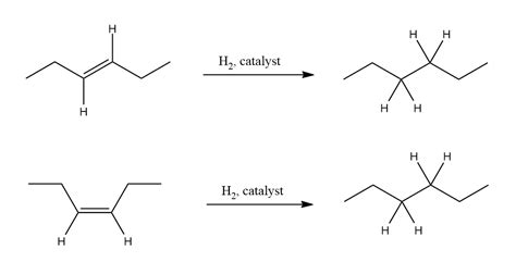 trans-3-Hexene and cis-3-hexene differ in one of the followi | Quizlet