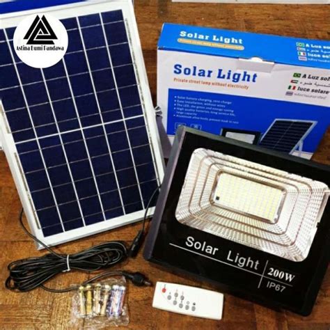 Promo Lampu Sorot Solar Panel Watt Lampu Tembak Solar Cell Sl W