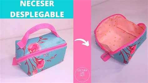 DIY CÓMO HACER UN NECESER DESPLEGABLE NECESER MAGIC POUCH porta