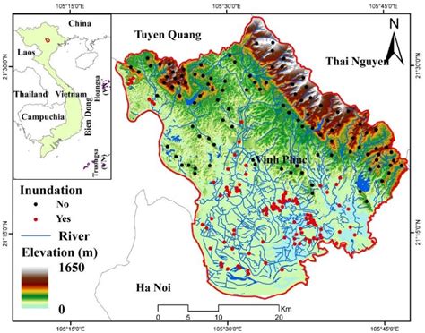 The location of Vinh Phuc province. | Download Scientific Diagram