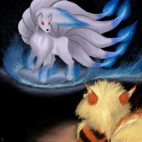 Ninetales Vs Arcanine By Clintosthegreat On Deviantart