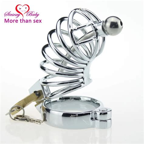 CS367 Penis Ring Penis Cage Sex Toys For Men Metal Cock Cage With Lock