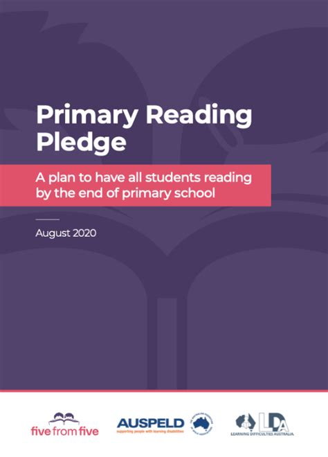 Primary Reading Pledge Speld Nsw