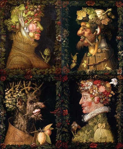 A la manière dArcimboldo Les quatre saisons