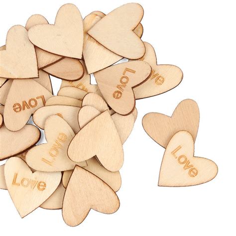 Unfinished Wood Love Heart Cutouts All Wood Cutouts Wood Crafts