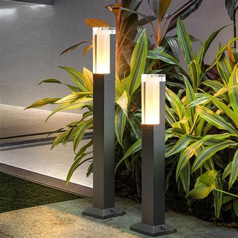 5W Square Modern IP65 Waterproof Landscape Acrylic Post Bollard Garden