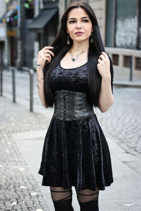 Margot Black Velvet Gothic Mini Dress By Spin Doctor Gothic Fashion