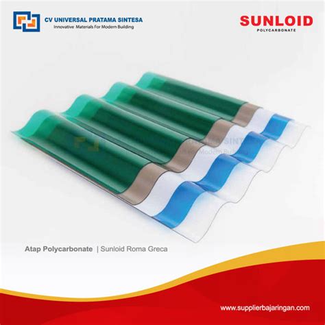 Jual Atap Polycarbonate Sunloid Roma Greca 6 M Greca 0 7 Cm Kab