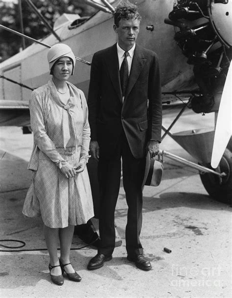 Charles Lindbergh And His Wife Anne By Bettmann