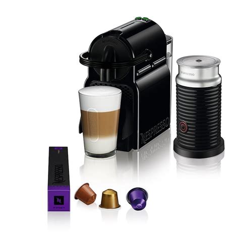 De Longhi Nespresso Inissia Black Aeroccino Comet