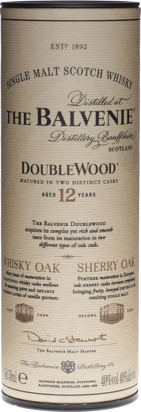 Balvenie 12 Jahre Double Wood 0,05 Liter 40 % Vol.