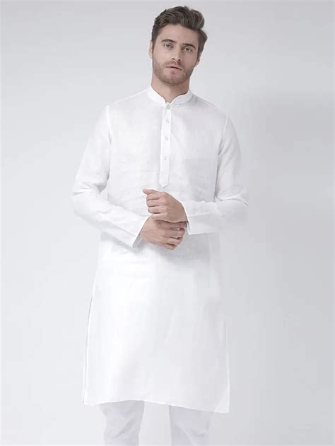 DEYANN Solid Color Pure Cotton Kurta For Men Deyann