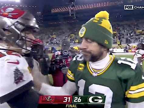 Aaron Rodgers Looked Gutted In A Brief Postgame Handshake With Tom